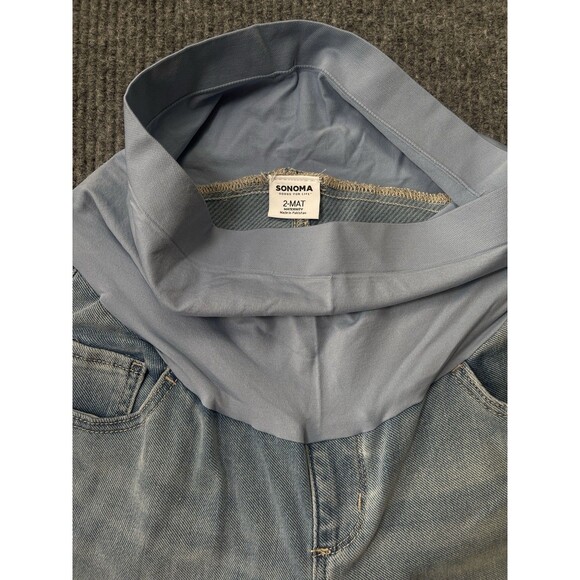 Maternity Sonoma Goods For Life Size 2 Stretch Over The Belly Flare Jeans NEW - Picture 5 of 9